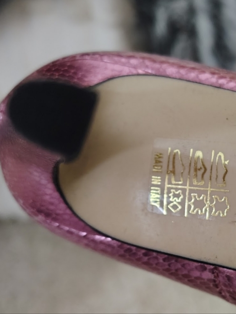 🆕⭐ Beautiisoles Pink Metallic High Heel Pumps - - Picture 12 of 14